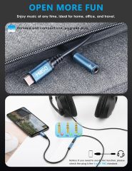 MillSO USB Type C to 3.5mm Female Headphone Jack Adapter