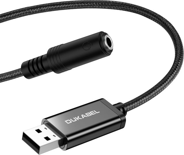 DUKABEL USB Headphone Adapter