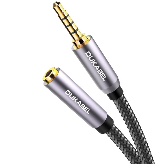 DUKABEL Headphone Extension Cable, 3.5mm TRRS
