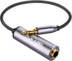 DUKABEL 1/4 Inch Female to 3.5mm Male Headphone Adapter