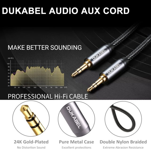 DUKABEL Top Series 3.5mm AUX Cable