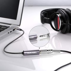 DUKABEL 1/4 Inch Female to 3.5mm Male Headphone Adapter