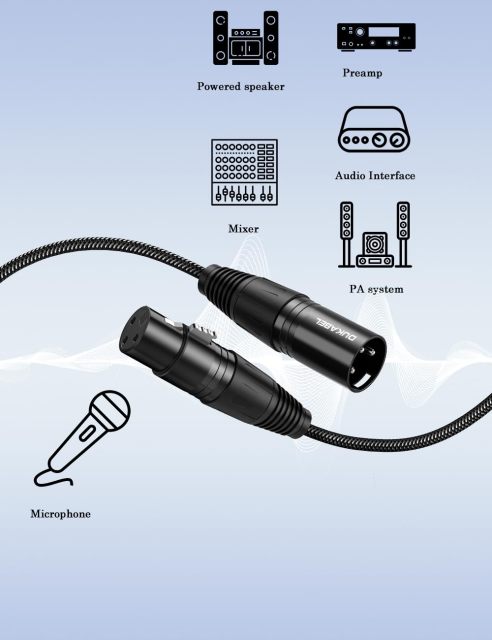DUKABEL XLR Microphone Cable,