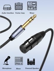 DUKABEL 1/4" TRS to XLR Adapter