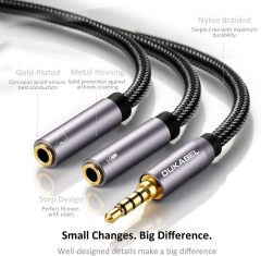 DUKABEL Headsets Splitter Adapter