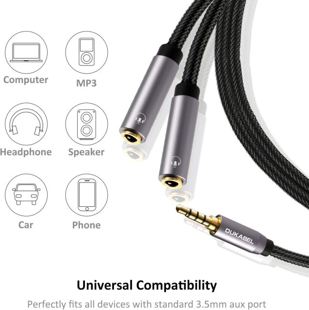 DUKABEL Headphone Splitter