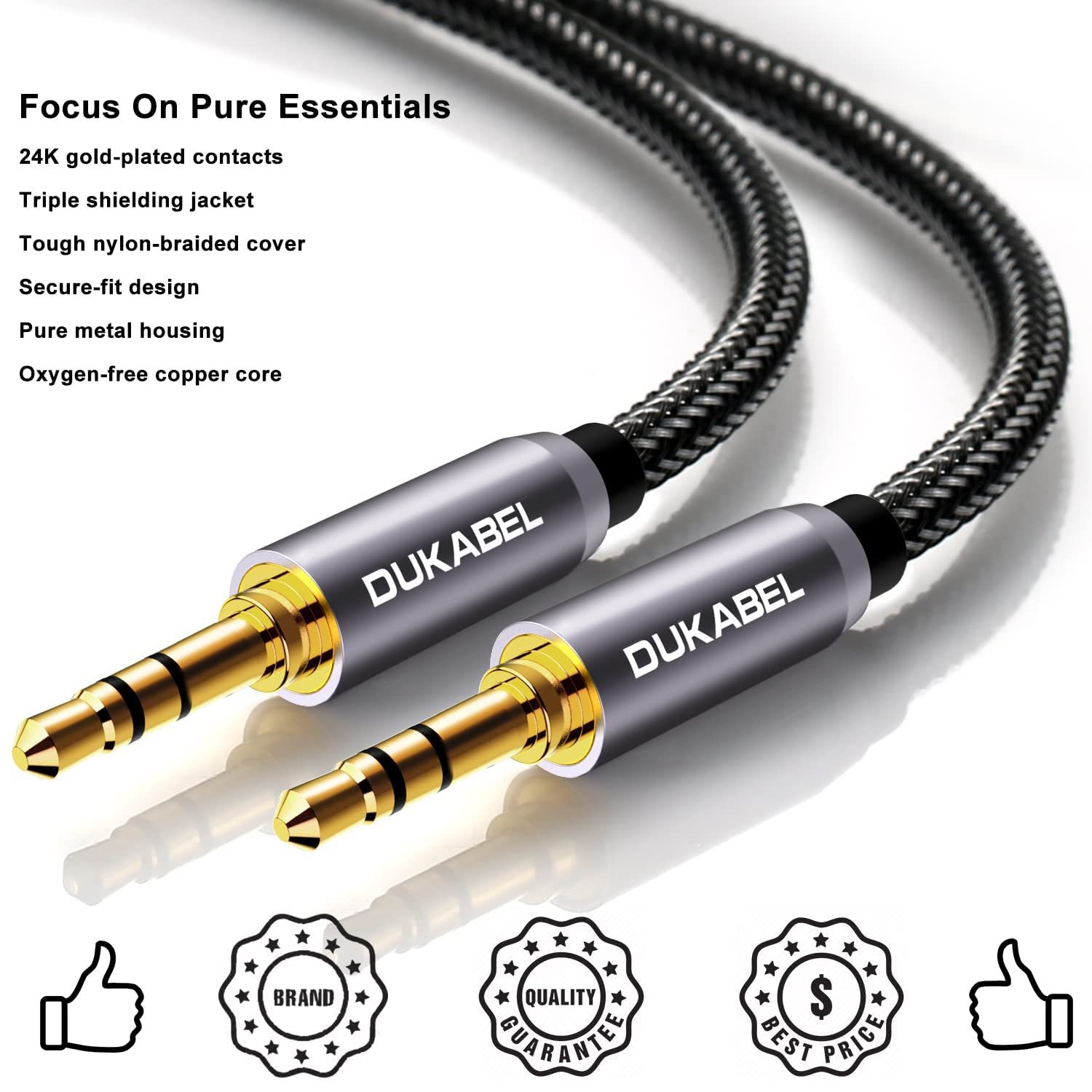 DUKABEL Top Series 3.5mm AUX Cable