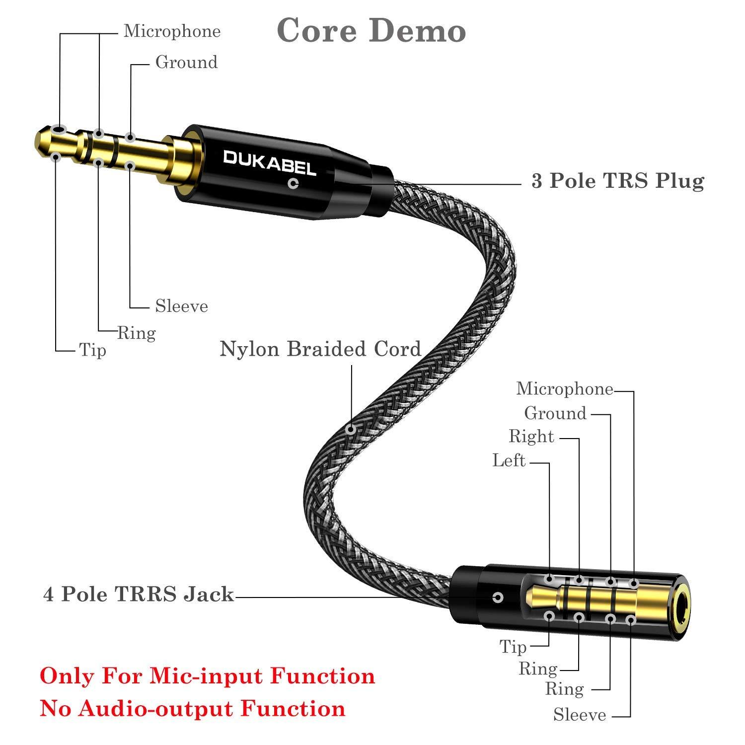 DUKABEL DC3 TRRS to TRS Adaptor