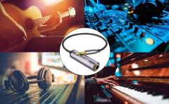 DUKABEL 1/4 Inch Female to 3.5mm Male Headphone Adapter