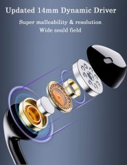 DUKABEL USB Wired Earbuds, USB Headphone with Mic for PC/ PS4/ PS5, 6FT in-Ear Stereo Earphones Headsets with Volume Control for Office Live Broadcast Gaming