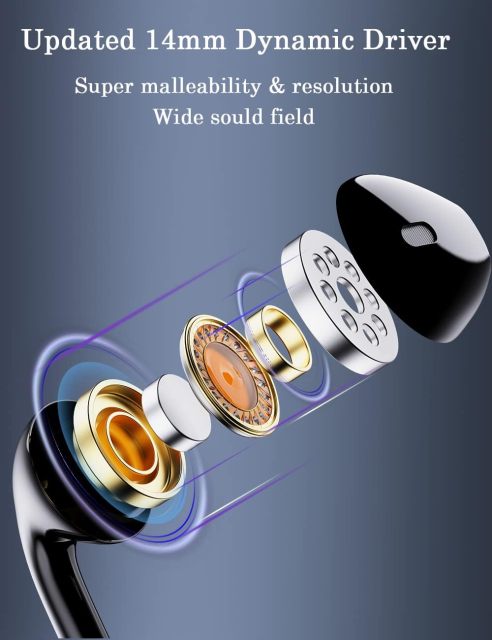 DUKABEL USB Wired Earbuds, USB Headphone with Mic for PC/ PS4/ PS5, 6FT in-Ear Stereo Earphones Headsets with Volume Control for Office Live Broadcast Gaming