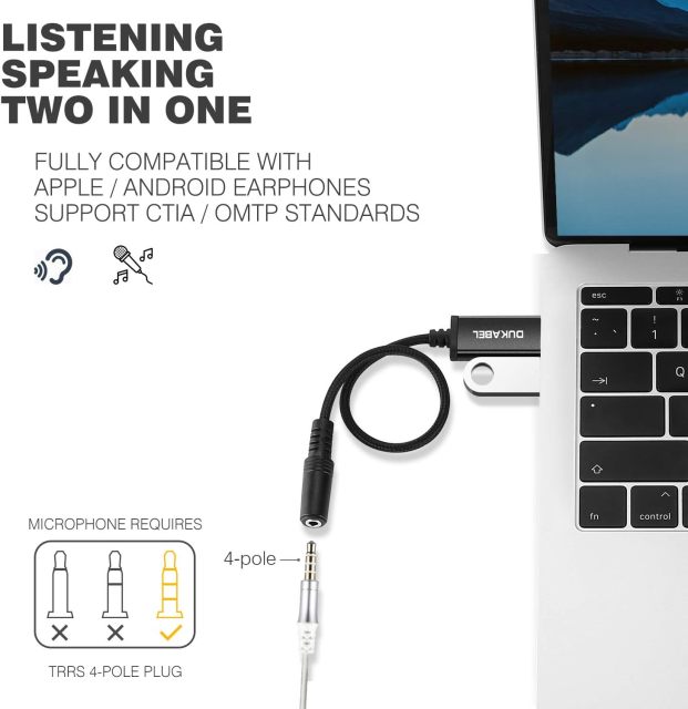 DUKABEL USB Headphone Adapter