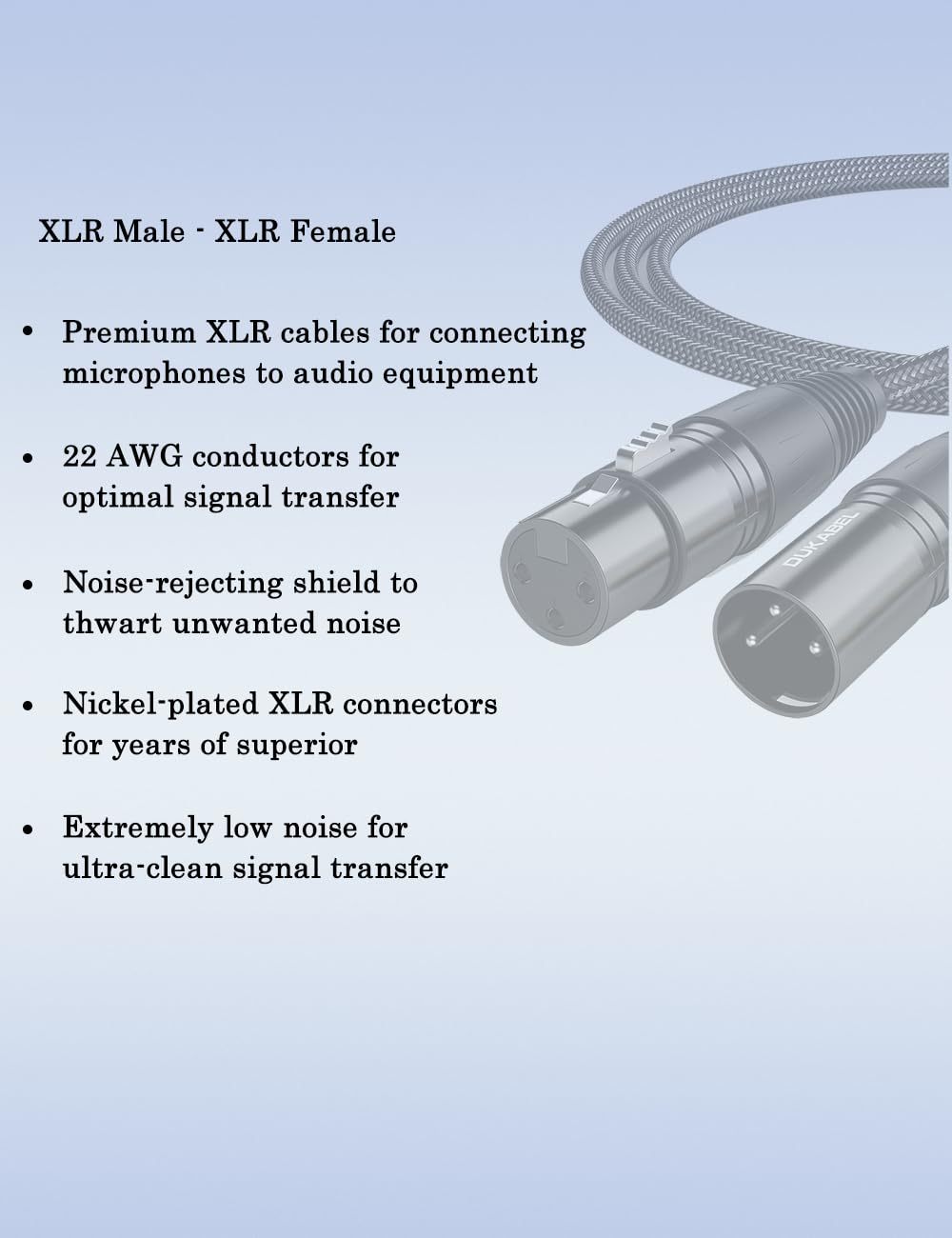 DUKABEL XLR Microphone Cable,