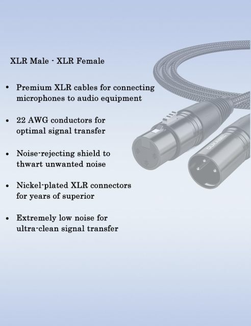 DUKABEL XLR Microphone Cable,