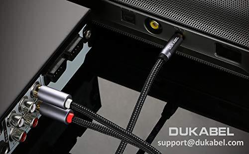 DUKABEL 3.5mm Female to 2 RCA Stereo Adapter