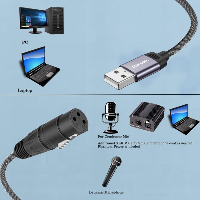 DUKABEL XLR to USB Adapter