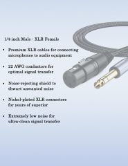 DUKABEL 1/4" TRS to XLR Adapter