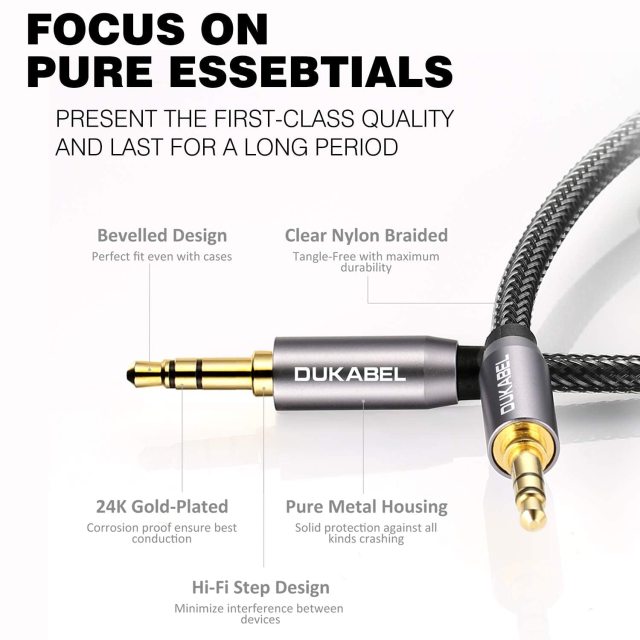 DUKABEL Top Series 3.5mm AUX Cable