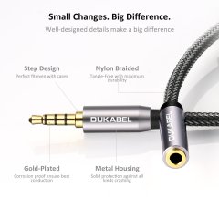 DUKABEL Headphone Extension Cable, 3.5mm TRRS