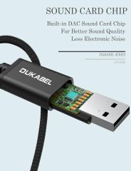 DUKABEL USB to 3.5mm Aux Cable