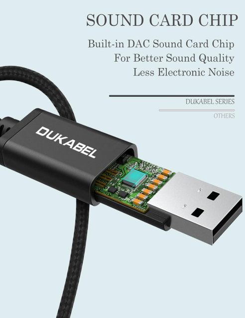 DUKABEL USB to 3.5mm Aux Cable