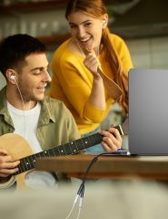 DUKABEL USB Audio Splitter, USB to 3.5mm Audio Jack Adapter