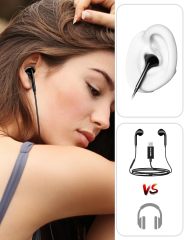 DUKABEL USB Wired Earbuds, USB Headphone with Mic for PC/ PS4/ PS5, 6FT in-Ear Stereo Earphones Headsets with Volume Control for Office Live Broadcast Gaming