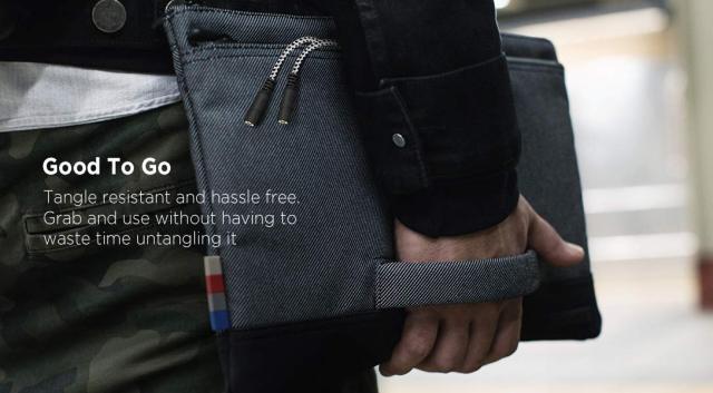 DUKABEL Headphone Splitter, Knitted 3.5mm Audio Splitter TRS