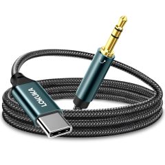 LOKUKA USB C to 3.5mm Audio AUX Jack Cable (3.3 FT), Type C to TRS 3.5mm Male Headphone Adapter