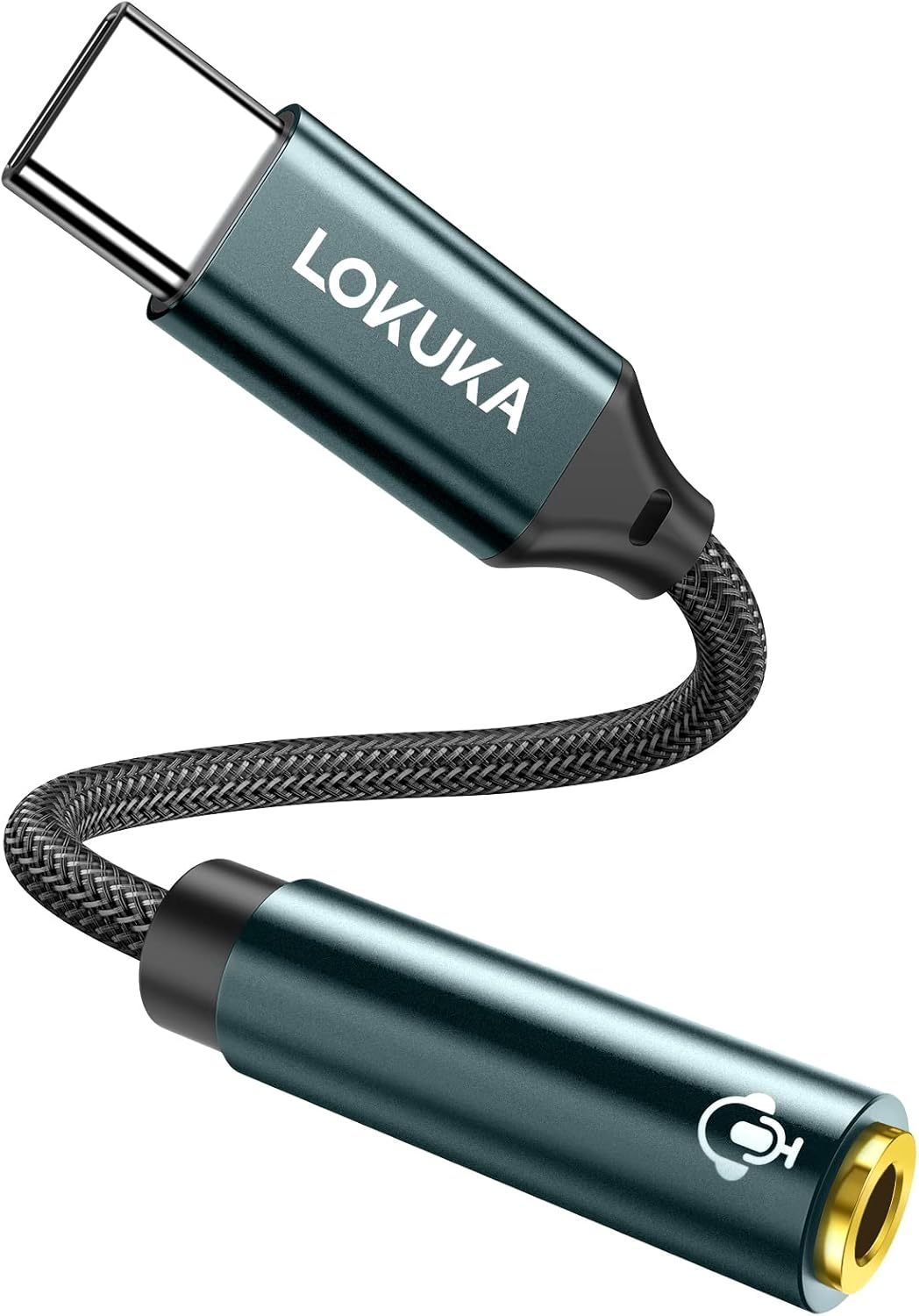 LOKUKA USB Type C to 3.5mm Female Headphone Jack Adapter