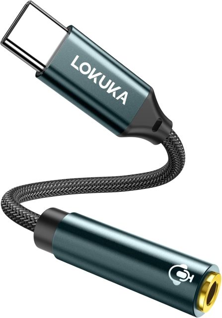 LOKUKA USB Type C to 3.5mm Female Headphone Jack Adapter