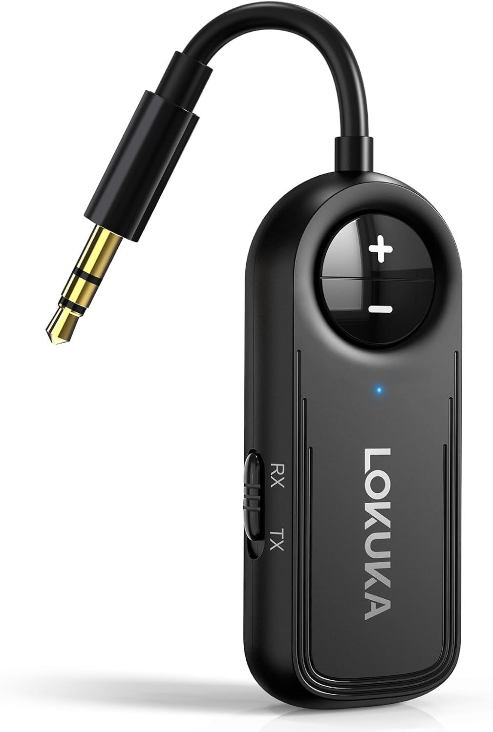 LOKUKA Bluetooth 5.3 Transmitter Receiver, 2-in-1 3.5mm Aux Audio Wireless Transmitter for Airplane