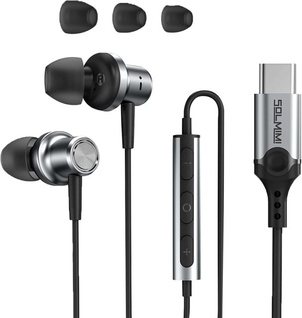 SOLMIMI USB C Headphones Wired