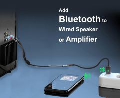 LOKUKA Bluetooth 5.3 to Aux Adapter for Car or Amp, USB to 3.5mm Female Bluetooth Receiver