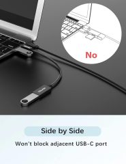 SOLMIMI USB C to USB Female Cable (4 FT-1.2 M)