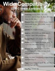 SOLMIMI USB C Headphones Wired