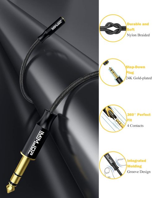 SOLMIMI 1/4 Headphone Adapter,