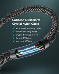 LOKUKA USB C to Dual 3.5mm Female Headphone Splitter
