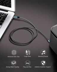 LOKUKA USB C to 3.5mm Audio AUX Jack Cable (3.3 FT), Type C to TRS 3.5mm Male Headphone Adapter