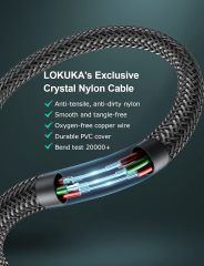 LOKUKA USB Type C to 3.5mm Female Headphone Jack Adapter