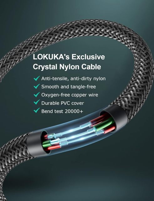 LOKUKA USB Type C to 3.5mm Female Headphone Jack Adapter