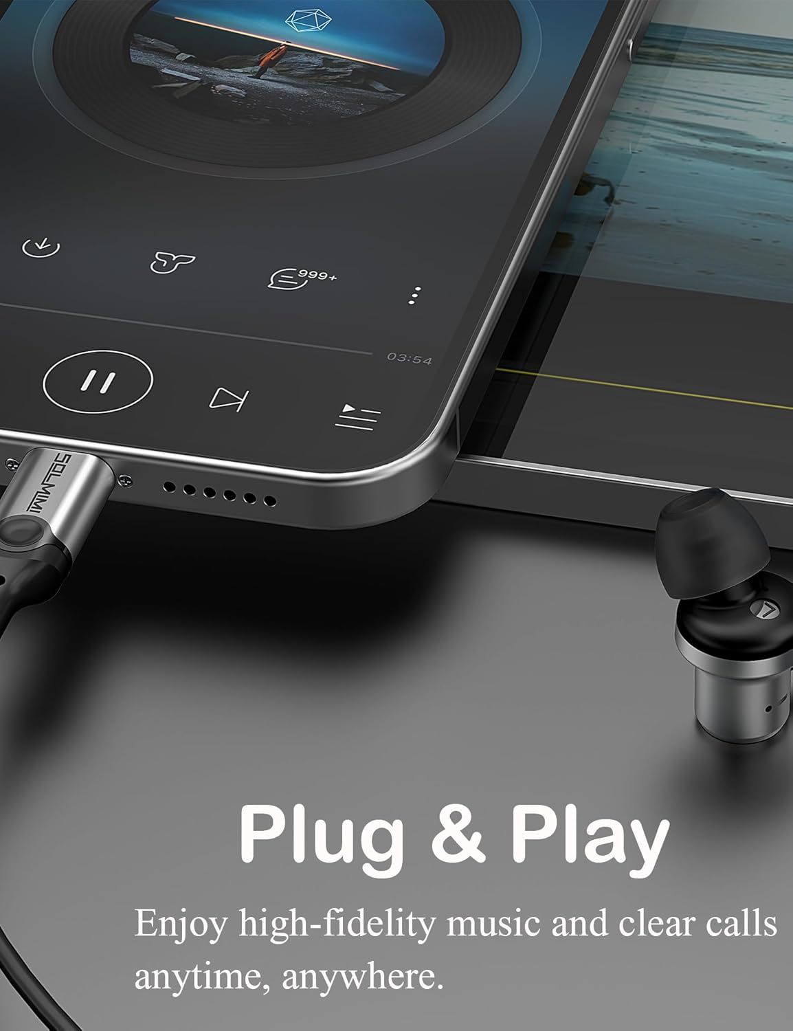 SOLMIMI USB C Headphones Wired