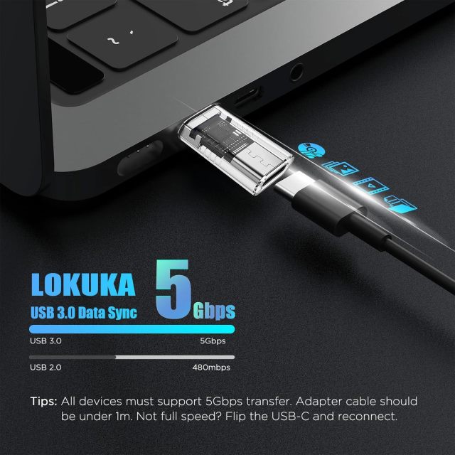 USB C Female to USB Male Adapter