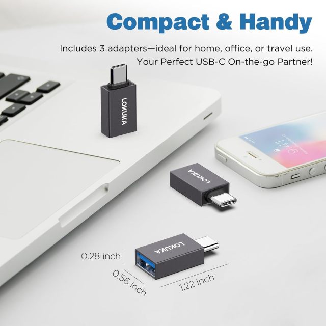 USB C to USB A Female Adapter