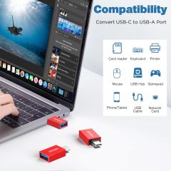 USB Female to USB C OTG Adapter