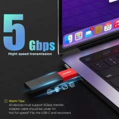 USB Female to USB C OTG Adapter