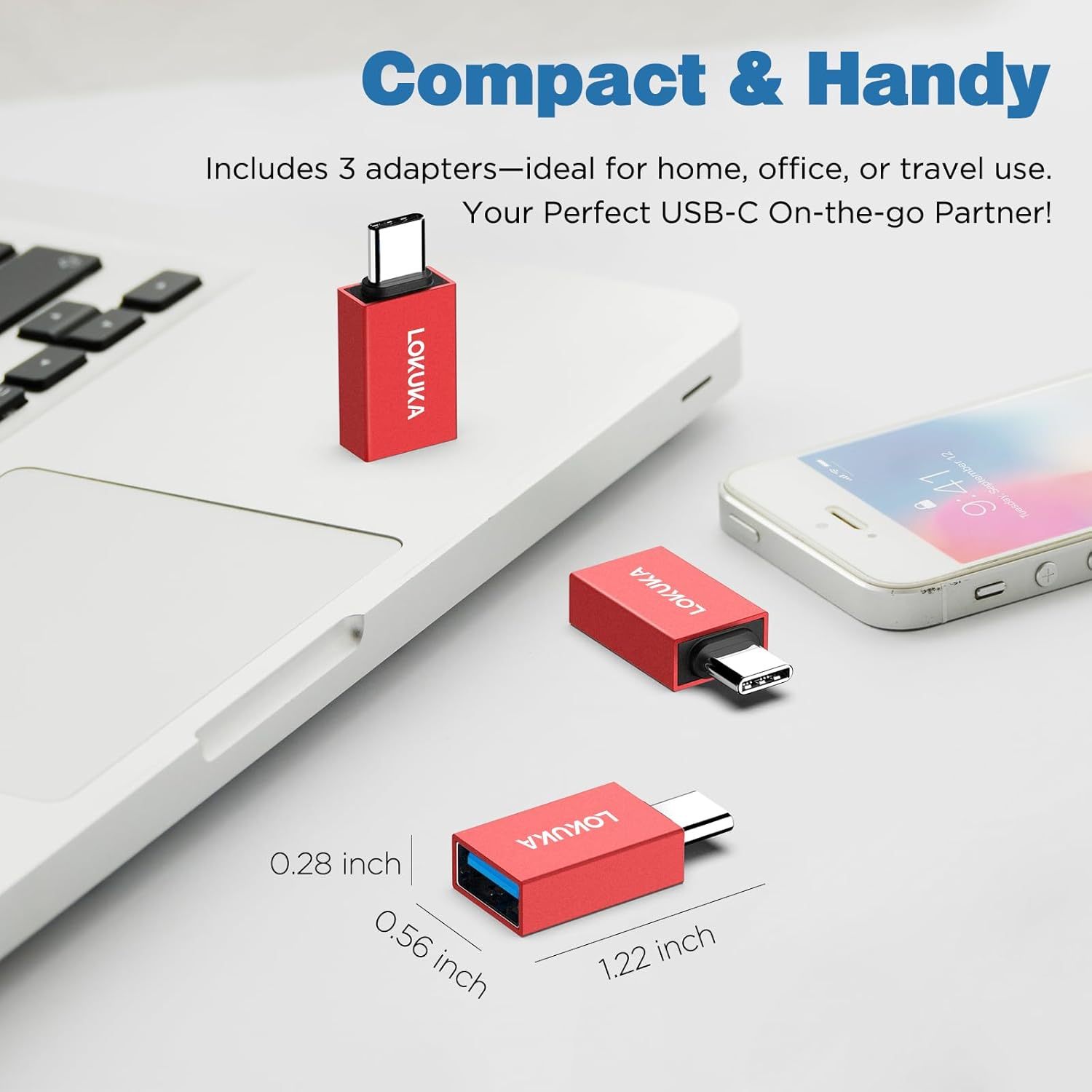 USB Female to USB C OTG Adapter