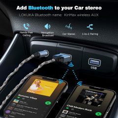 Bluetooth 5.3 to Aux Adapter for Car or Amp