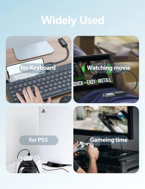 USB OTG Adapter 0.65FT (20 cm) Female to USB-C Adapter