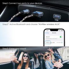 Bluetooth 5.3 to Aux Adapter for Car or Amp